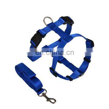 Rainbow dog harness with traction rope