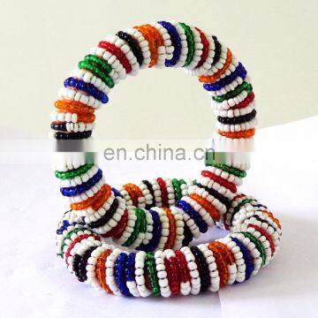 Wholesale tribal beaded bangles - kuchi bangles - Belly dance jewelry - Beaded bangles -Afghani bracelets