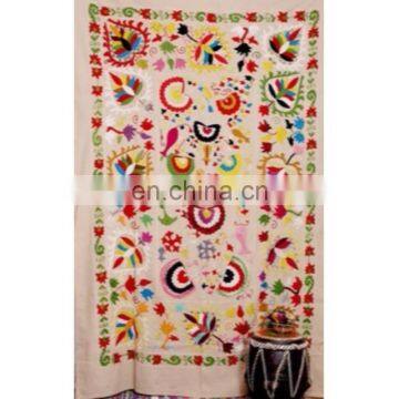 Twin Suzani Throw Hand Embroidered Suzani Wall Hanging Suzani Tapestry