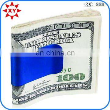 Top sales cheap money clip hardware with printing blue