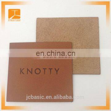 Hand Made Custom Brown Garment Genuine Leather Label, Leather Patch photo-4