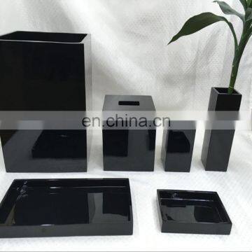 Modern Acrylic Hotel Bathroom Amenities Tray Sets /hotel Amenities Set /amenity Tray in Hotel photo-2
