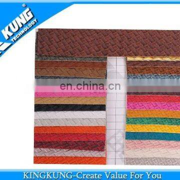 New design fashion woven pattern PVC material