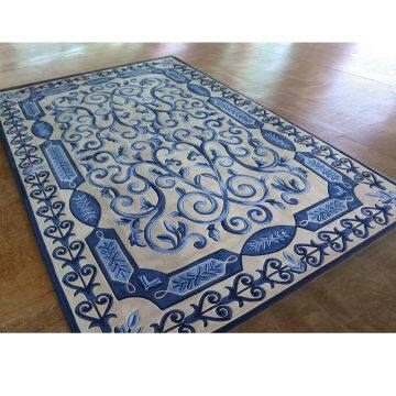 Turq Blue Vintage Rug Pattern Home Decor Carpet Rugs