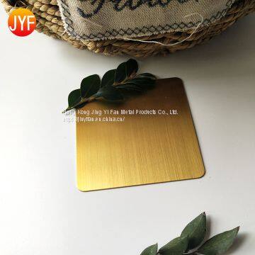 Good Quality Brushed Polishing Titanium Gold Stainless Steel Sheet photo-5