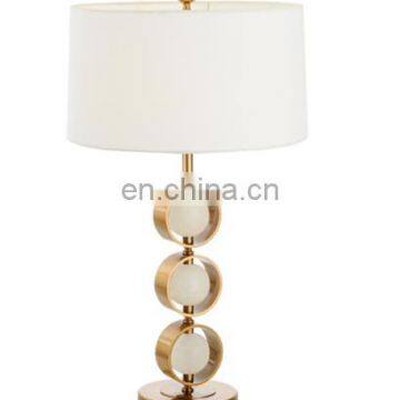 Metal Lamp Base White Fabric Shade Table Lamp Home Decor Led Table Light photo-4