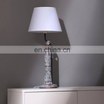 america modern customised indoor decoration beautiful woman statue resin base antique table lamps with switch