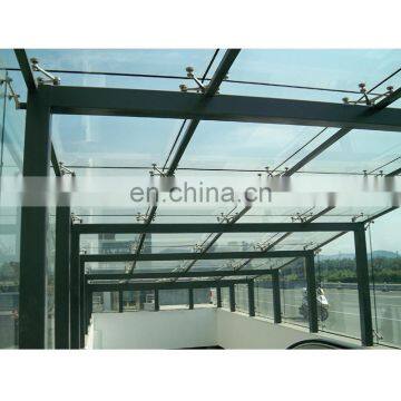 Glass factory high quality clear tempered laminated glass roof panels