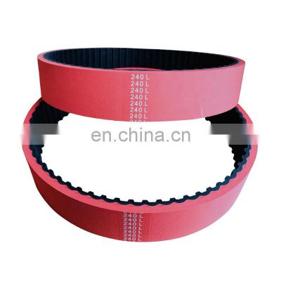 Customized L Type Industrial Rubber Timing Belt with Red Rubber Coated