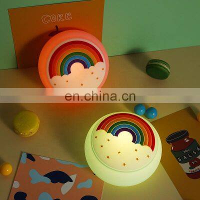 2021 Electric rainbow nightlight gifts set kids gift items with logo