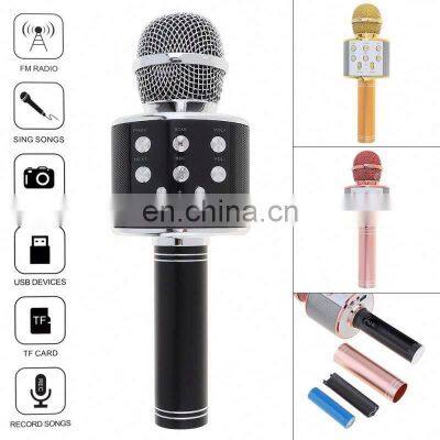 Ws858 Wireless Condenser Karaoke Microphone Mobilephone Player Handheld Mic With Speaker For Family Party Outdoor photo-3