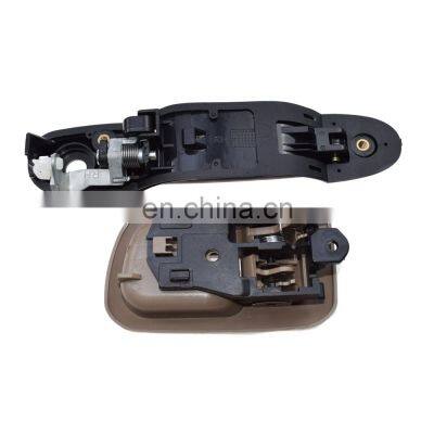 Free Shipping!2 Pcs Outside Inside FRONT RIGHT Door Handle 6921008010 For 98-03 TOYOTA SIENNA