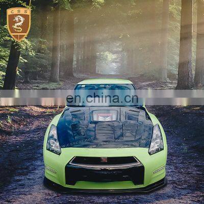 Real Carbon Fiber Car Engine Hoods Transparent Bonnet Hoods Suitable For Nissan GTR R35 Auto Body Kit Accessories