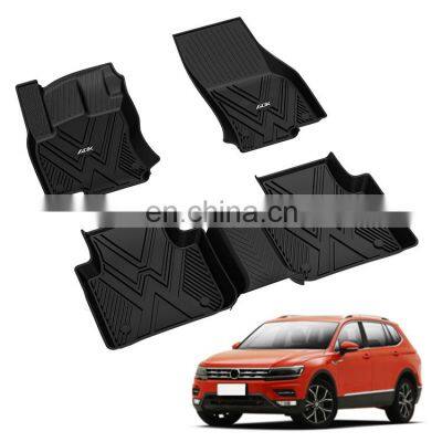 Best Selling All Seasons Weather Protection Tpe Custom Floor Car Mats For VW volkswagen TIGUAN L 2017 2018 2019 2020//