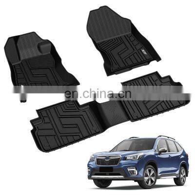 Factory Wholesale Car Accessories 3d Tpe Rubber Car Floor Mats Anti-slip Car Foot Mat For Subaru Forester 2017 2018 2019 2020