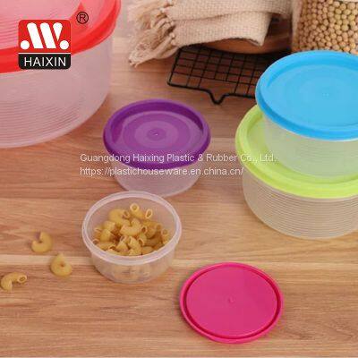 Plastic Kitchen Container Colorful Storage Lunch Box Folding Feeding Bowl Non Toxic Food Container photo-2