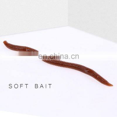 New Supersoft 7.5cm/0.5g Earthworm Lifelike Artificial Insect Soft Lures Frog Fishing Lure photo-3