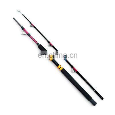 factory price in stock  heavy Ocean Boat Fishing 1.8m 2.1m super hard metal wheel Stream Rod seat trolling rod