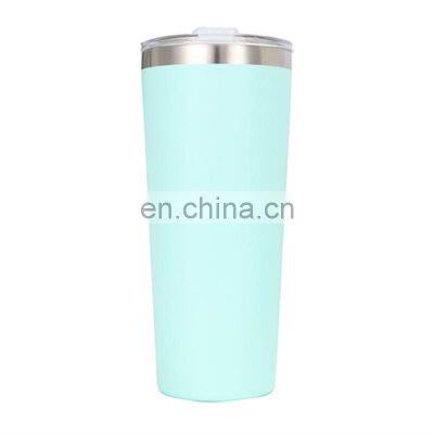 22oz blue Double wall Thermos cup Stainless Steel Vacuum Insulated Tumbler with lid