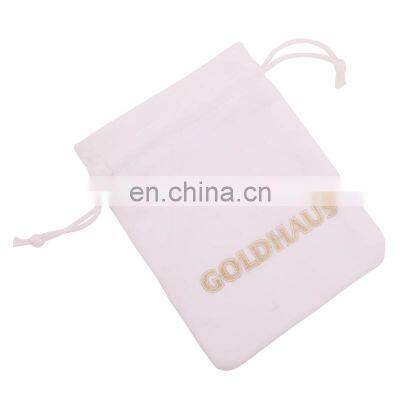 Cotton Dust Bag With Drawstring Custom Logo Pink Drawstring Bag Cotton Dust Bags for Handbag ,Shoes ,Cloth Packaging Cotton Bag photo-4