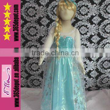 Frozen Elsa Dress Wholesale 2014 New Design For Baby Girl