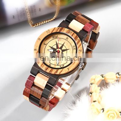 GOHUOS 16081 Womens Men Couple Watches Quartz Fashionable Private Label Wood Watch