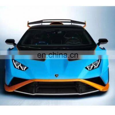 Runde Dry Carbon Material For Lamborghini Huracan 580 610 EVO UPgrade STO Style Body Kit Bumper Front Lip Rear Lip Spoiler Hood