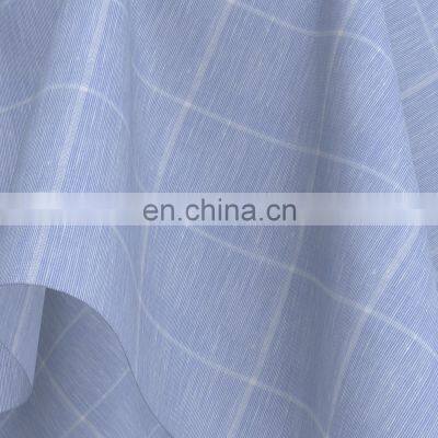 Spring Summer Design Linen/Cotton Yarn Dyed Check Fabric For Tops photo-3