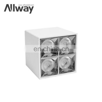 Box Square Shape Energy Saving Surface Mounting Cree5050 Office School 15W LED Grille Lamp