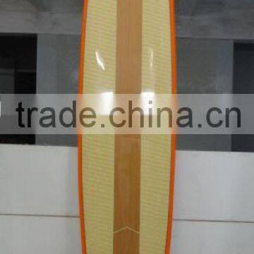 9'1" wooden&bamboo Epoxy long surfboard wooden/bamboo board