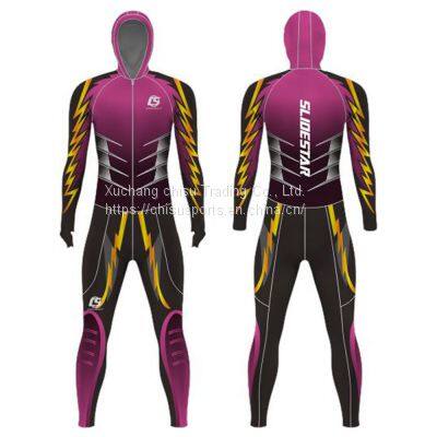 custom ski racing ice speed skating Suit Confortable sublimation custom ski ice speed skating tights racing suits