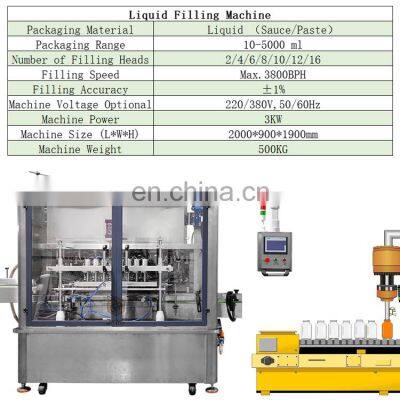 Factory Price Automatic 1L 5L Cooking Oil Bottle Filling Machine Vegetable Oil Filling Machine Sunflower Oil Filling Machine photo-3