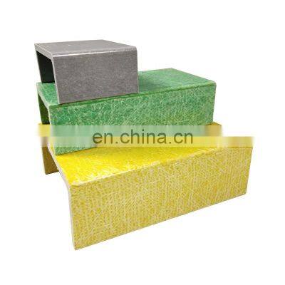 Composite FRP customized varisized rectangular tube round tube rod I beam L channel U channel fiberglass pultruded profiles