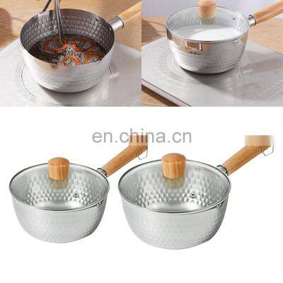 Stainless Steel Cooking Pot Stockpots Noodle Pot With Lid Saucepan Porridge for Soup Porridge Pot Milk photo-2