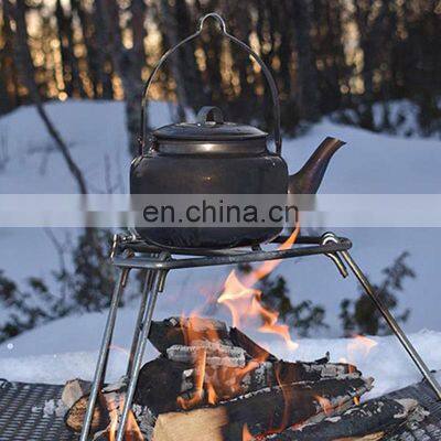 Customer Oriented Premium Quality Silver Stand Plate Outdoor Cast Iron Campfire Tripod photo-4