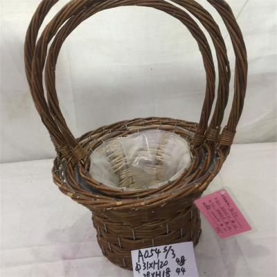 Picnic Food Storage Handmade Willow Wicker Basket