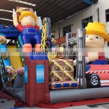 2015 Newest PVC tarpualin Inflatable Water Slides Handling children theme water slider