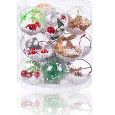 Wholesale Custom Design Handmade Decorative Christmas Tree Ornament Hanging Glass Ball 6cm photo-2