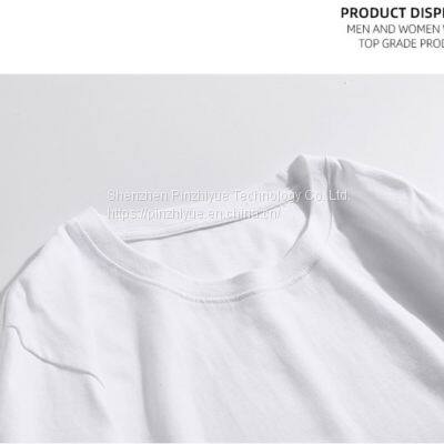 China Supplier Customize Bielastic Spandex Cotton White t Shirt T-shirt for Sale photo-4
