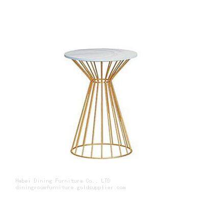 MDF Round Small Side Table Metal Frame DT-M50