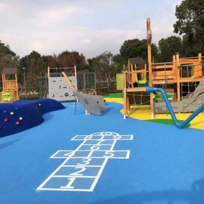 Colored EPDM Rubber Playground Floor Wet Pour in Rubber Surface photo-2