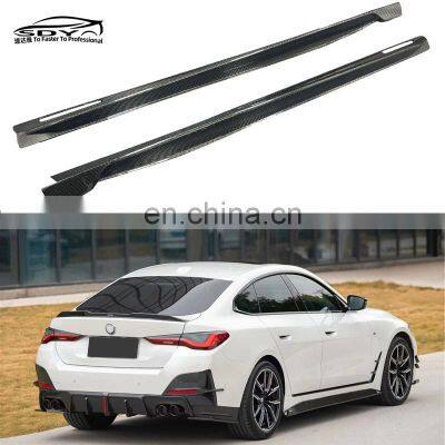 G22 High Quality Karbel Style Carbon Fiber Side Skirt Side Lip For BMW 4 Series G22