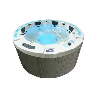 Garden Hot Tub  Diameter 2200mm Round Whirlpool Outdoor Spa With Massage Jets