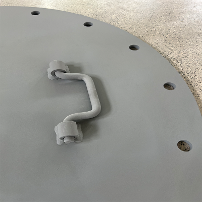 Good Sealing Steel Marine Raised Type Manhole Cover Oiltight Watertight photo-2