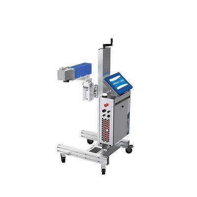 30w economic online flying fiber laser coding Expire Date Wire number printing machine