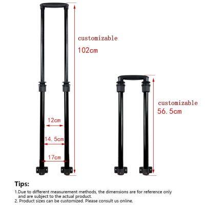 Customized Wholesale Pull Rod Accessories Instrument Telescopic Pull Rod Two Section Pull Rod Aluminum Alloy photo-4