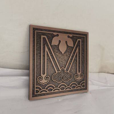 Metal Sign Customizing Company - Pure Copper Relief Plaque for House Numbers of Villa Residential Area - House Number Signboard Introduction Plaque photo-5