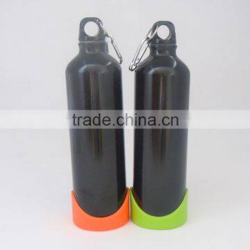 China Made Top Level Aluminium Sports Water Bottle With Carabiner and Base