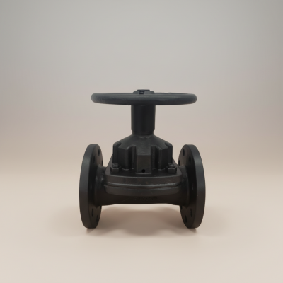 Fornecido Válvula de Diafragma revestida de borracha com flange de aço fundido manual G41J-16C de alta resistência à ácido e álcali e anti-corrosão Chengxin