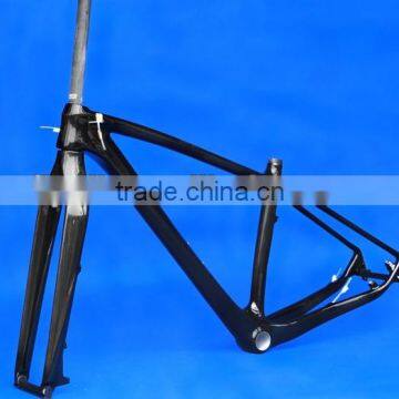 Full Carbon UD Glossy Mountain Bike MTB 29ER BSA Frame Fork FLX-FR-217